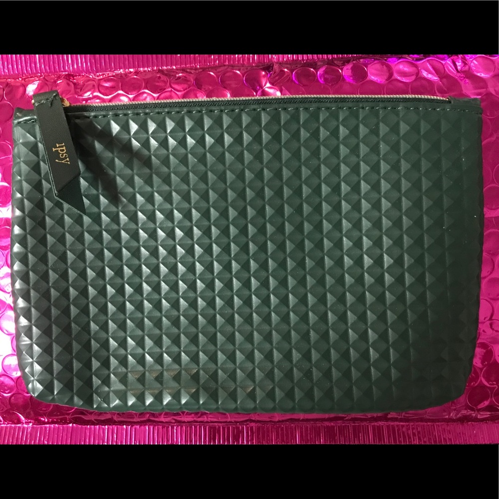Ipsy army green bag